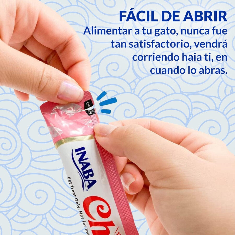 20 sobres x 14 g Churu Variedades de Marisco Snack L&iacute;quido para gatos, , large Imagen numero 4