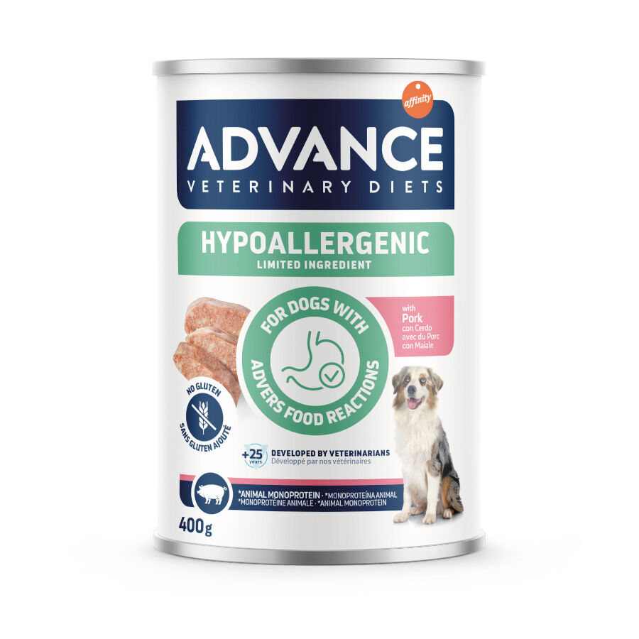 400 g Advance Veterinary Diets Hypoallergenic Cerdo Limited Ingredient Comida H&uacute;meda para perros, , large Imagen numero 1