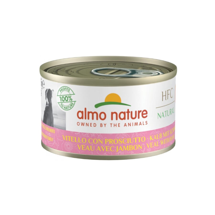 Almo Nature HFC Ternera y Jam&oacute;n lata para perros