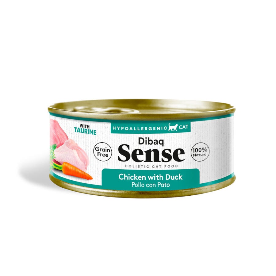 70 g Dibaq Sense Hypoallergenic Grain Free Pollo y Pato lata para gatos, , large indicador imagen numero 1