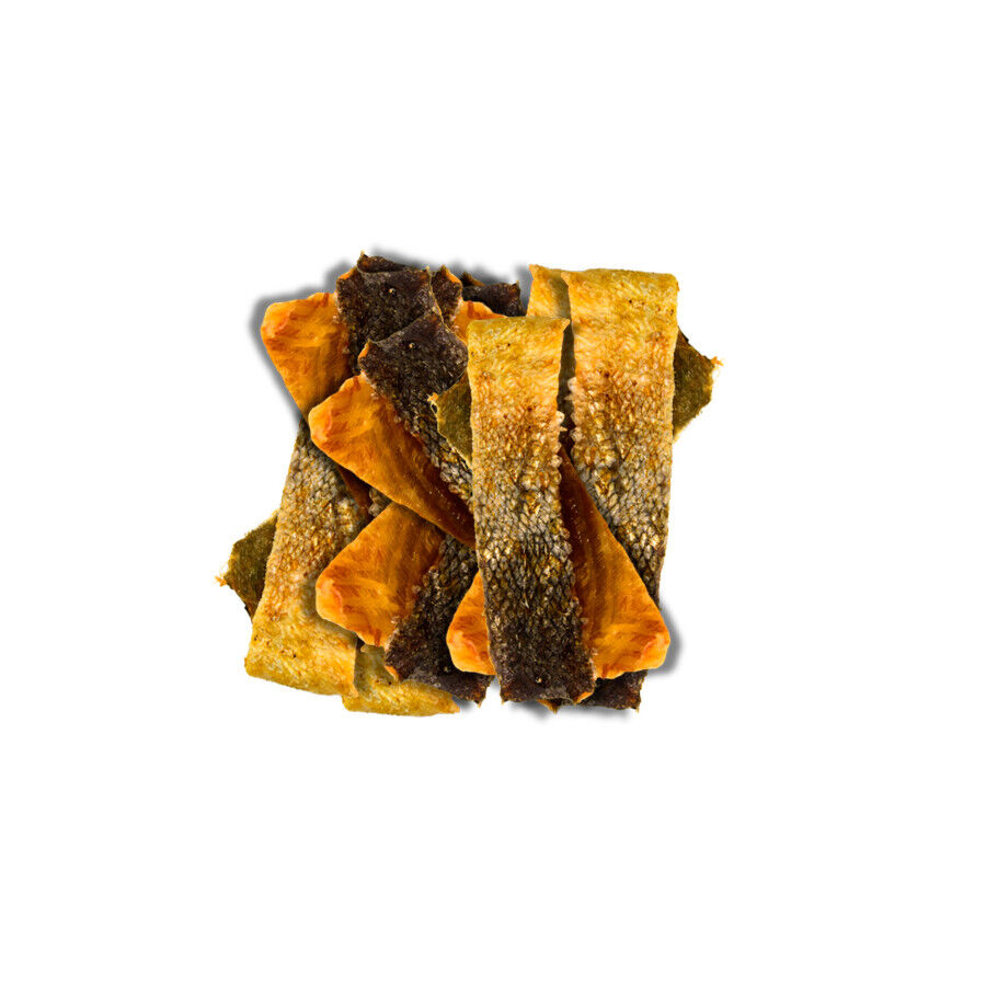 70 g. True Origins Piel de Salm&oacute;n con Carne Snack para perros, , large indicador imagen numero 3