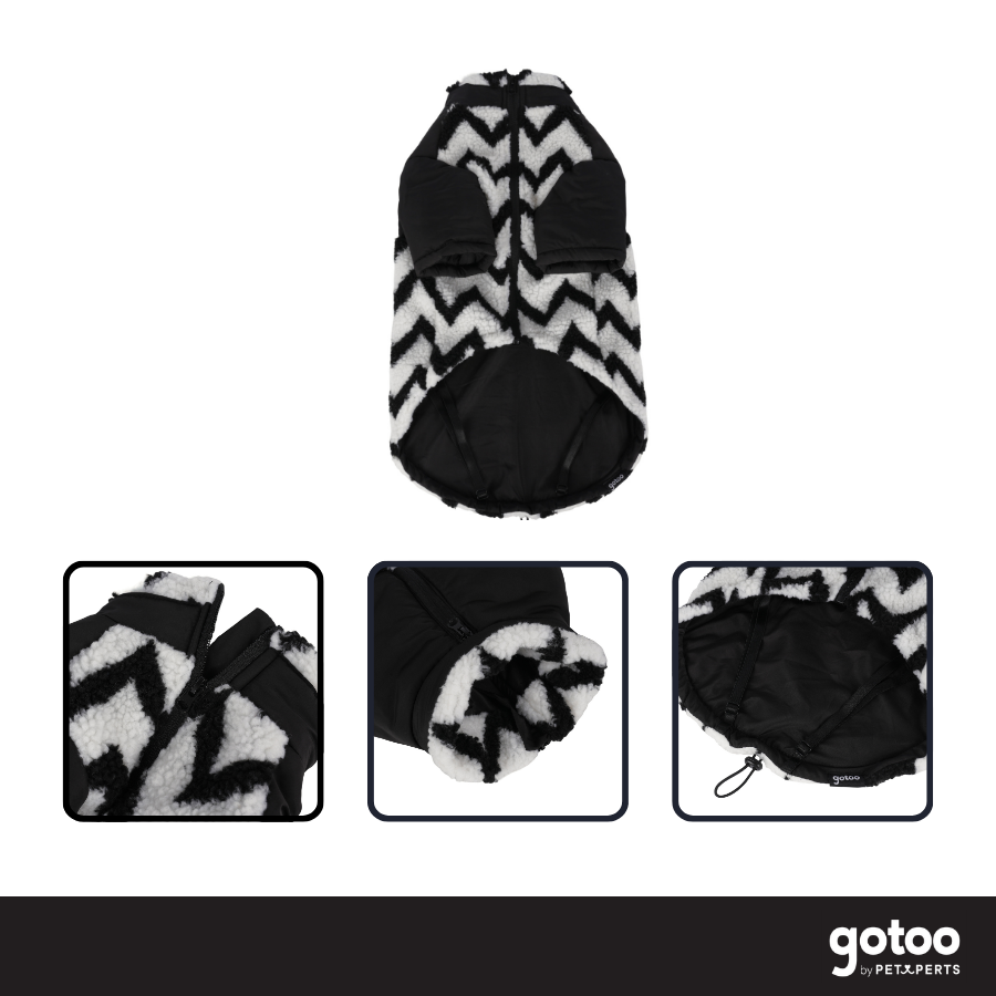 Gotoo Chaqueta Estampado ZigZag para perros, , large indicador imagen numero 3