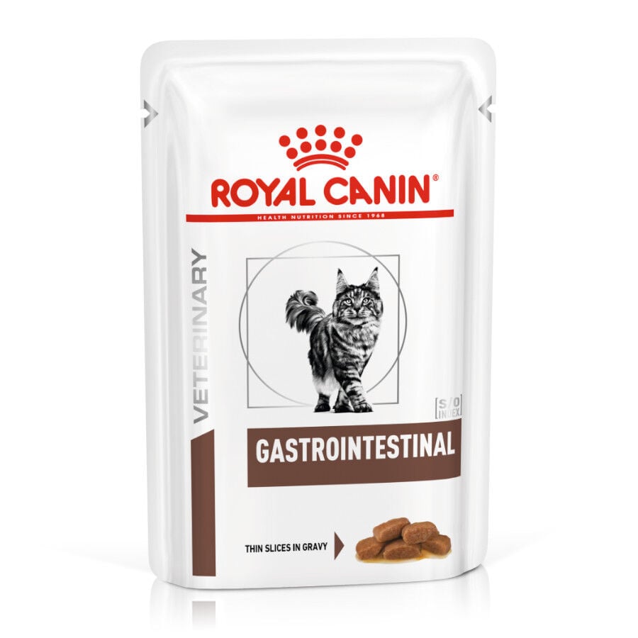 12 sobres x 85 g Royal Canin Veterinary Gastrointestinal sobre en salsa para gatos, , large indicador imagen numero 1