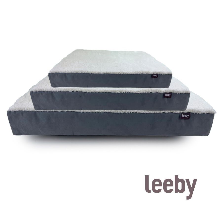 Leeby Colch&oacute;n Ortop&eacute;dico Viscoel&aacute;stico Gris para perros, , large indicador imagen numero 2