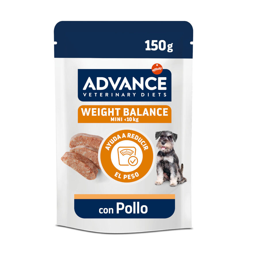 Advance Weight Balance Pollo Sobre para perros mini