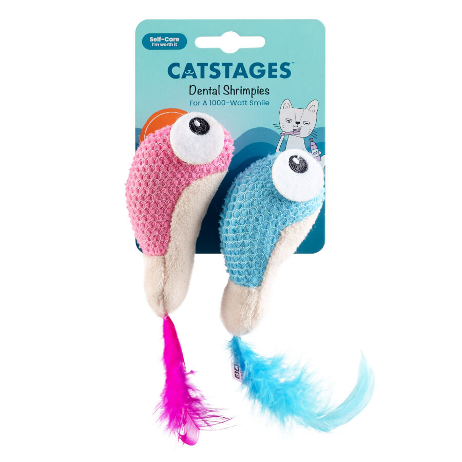 Catstages Dental Shrimpies Peluches con Plumas para gatos, , large indicador imagen numero 7