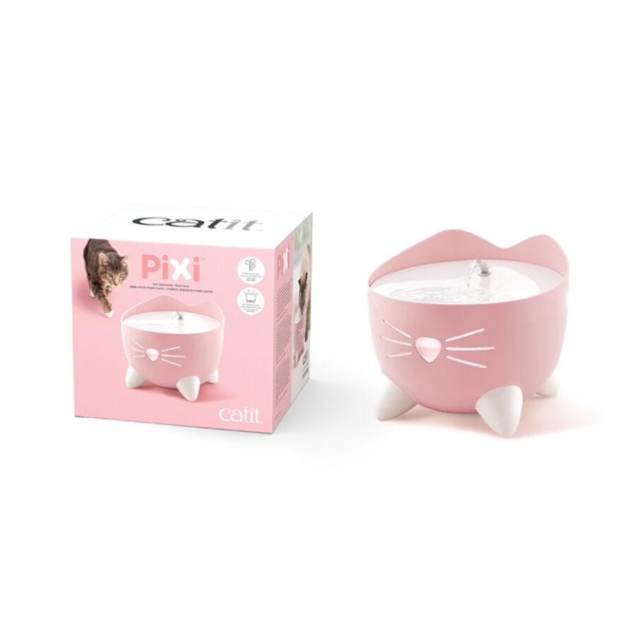 Catit PIXI Fuente Bebedero Rosa para gatos, , large indicador imagen numero 1