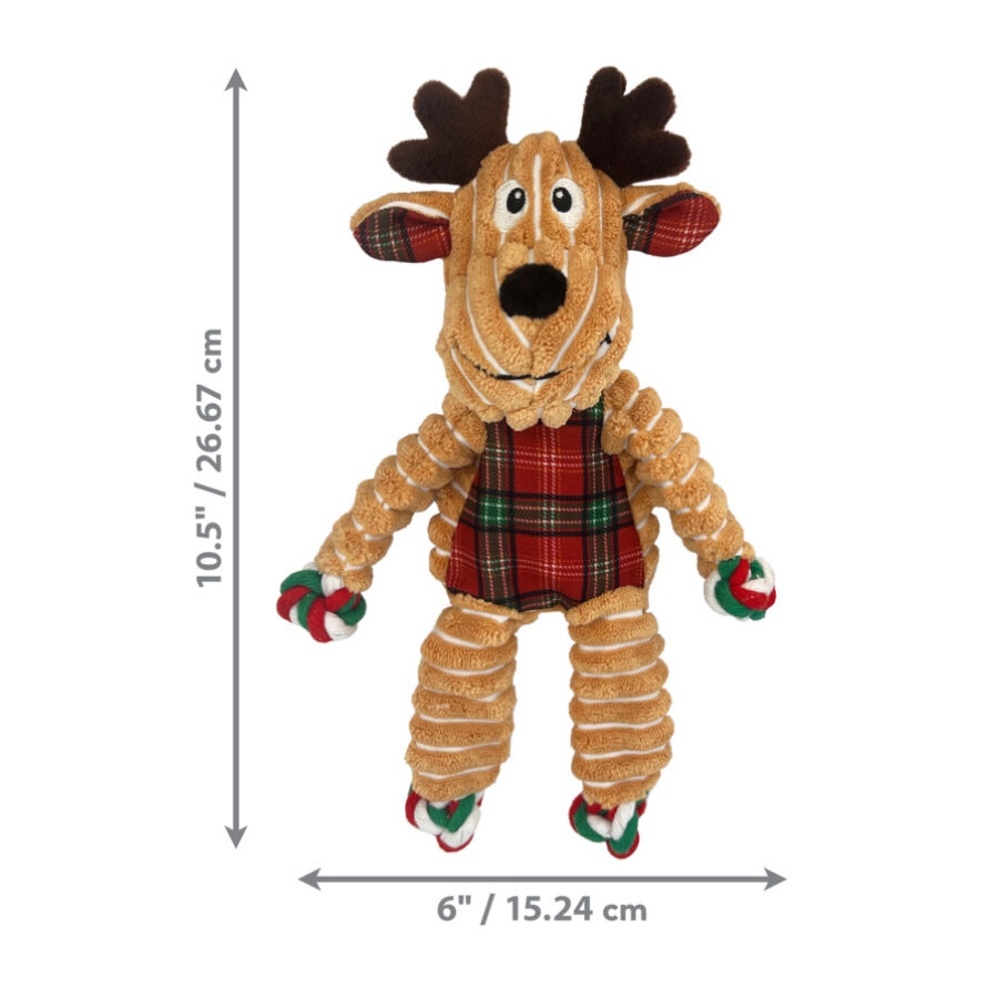 Kong Holiday Floppy Knots Reno de peluche para perros, , large indicador imagen numero 3