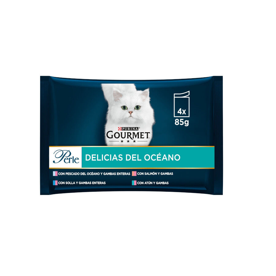 4 sobres x 85 g Gourmet Perle Delicias del Oc&eacute;ano en salsa sobre para gatos, , large Imagen numero 2