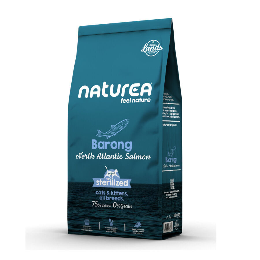 Naturea Lands Barong Salm&oacute;n del Atl&aacute;ntico Norte pienso para gatos