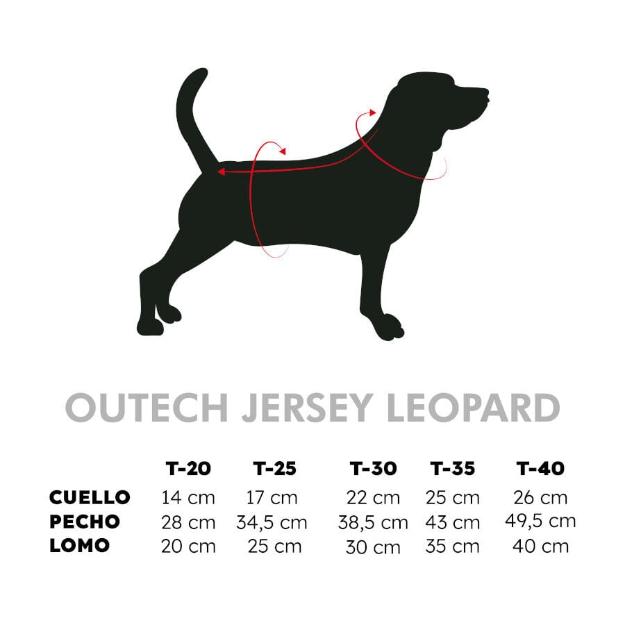 Outech Jersey Leopardo para perros, , large Imagen numero 6