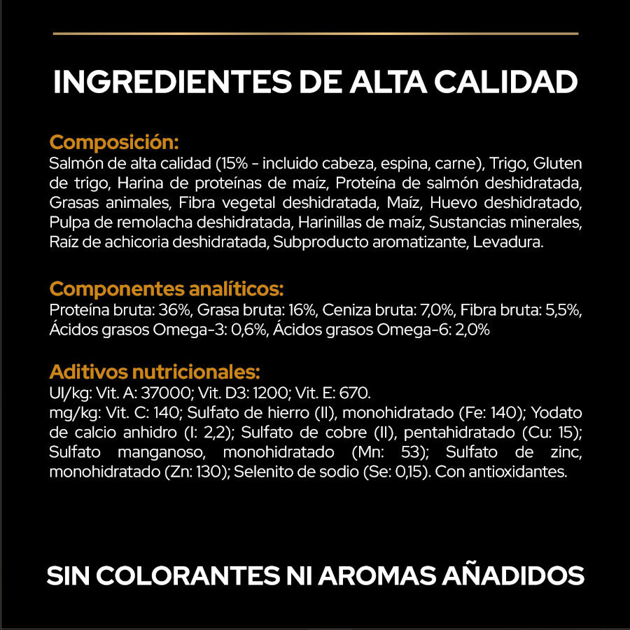 3 kg Pro Plan Adult OptiDerma Salm&oacute;n pienso para gatos, , large indicador imagen numero 4