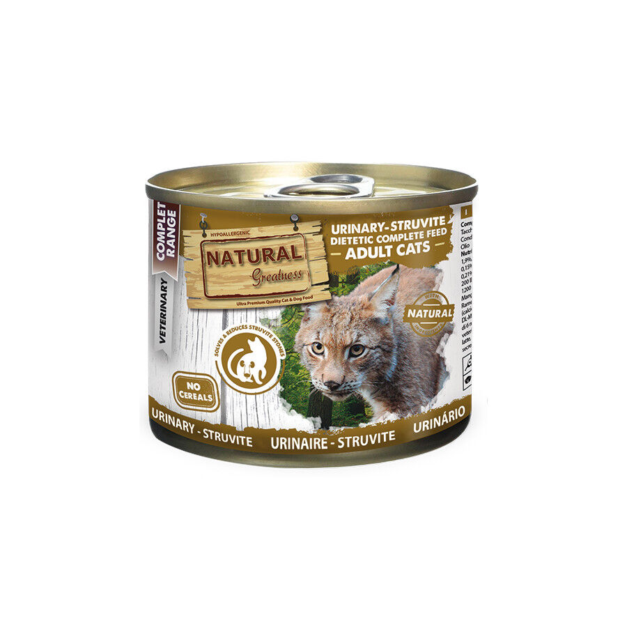 Natural Greatness Urinary-Struvit Pollo Comida H&uacute;meda para gatos