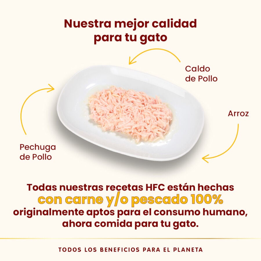 70 g Almo Nature HFC Natural Pollo lata para gatos, , large indicador imagen numero 3