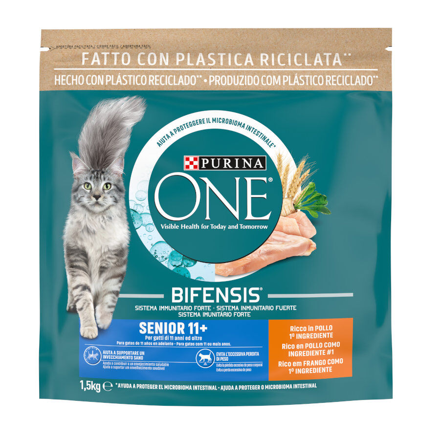 Purina ONE Senior 11+ Bifensis Pollo pienso para gatos