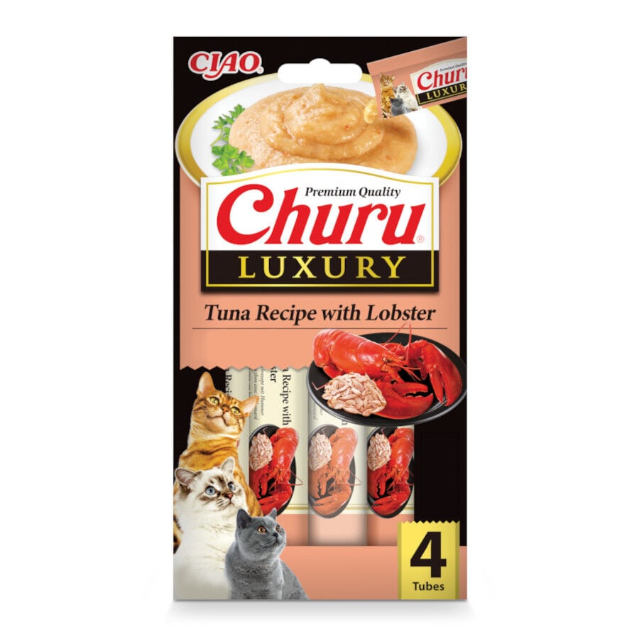 Churu Luxury Snack At&uacute;n y Langosta para gatos