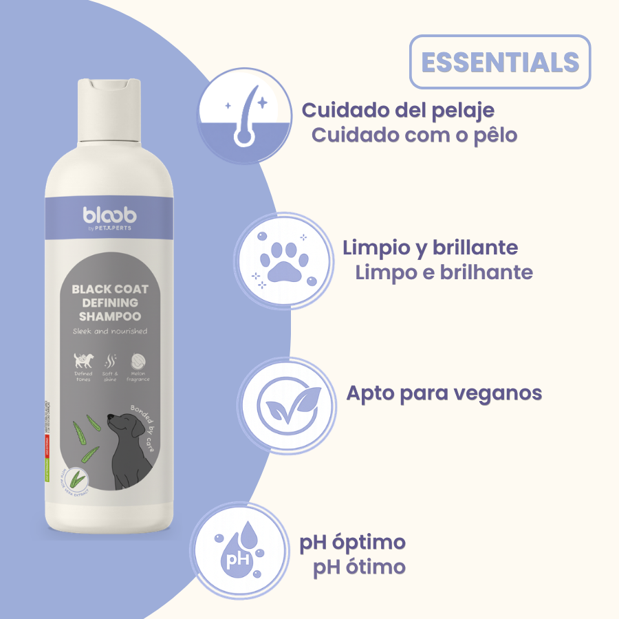 Bloob Champ&uacute; Definidor Mantos Negros Mel&oacute;n para perros, , large indicador imagen numero 6