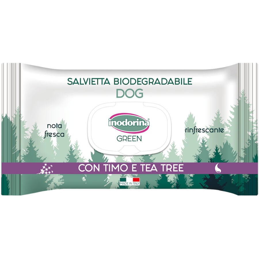 Inodorina Green Toallitas H&uacute;medas Refrescantes para perros, , large Imagen numero 1