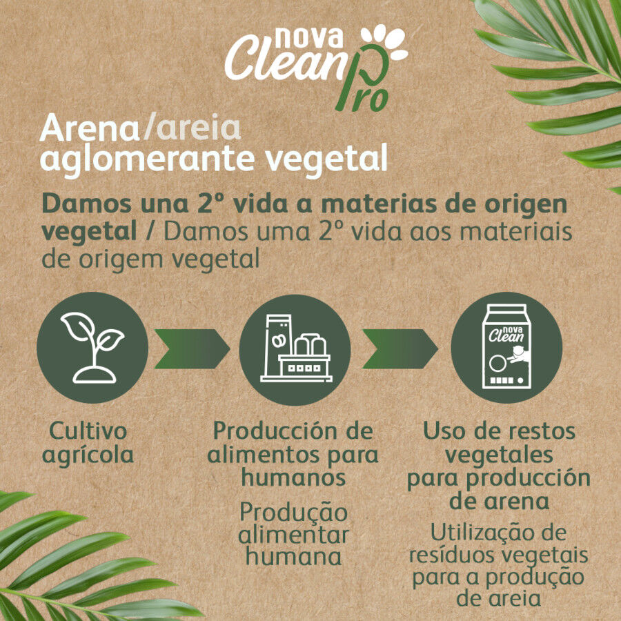 Nova Clean Pro Arena Vegetal para gatos, , large Imagen numero 4