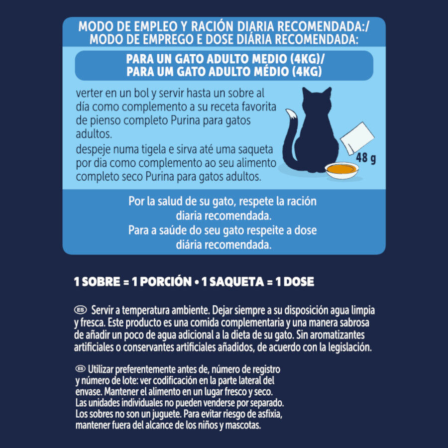 6 x 48 g Felix Cat Sopa de Bacalao At&uacute;n y Solla para gatos, , large indicador imagen numero 6