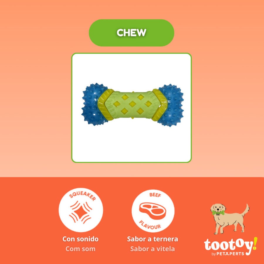 Tootoy! Hueso de Goma con Texturas para perros, , large Imagen numero 4