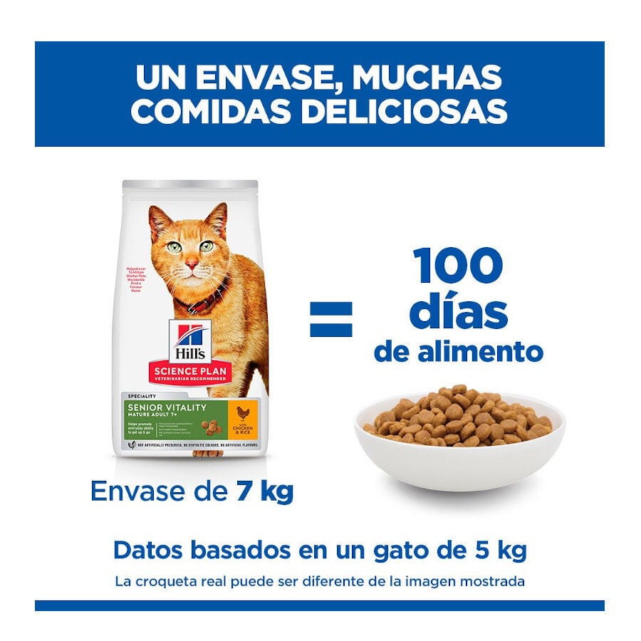1.5 kg Hill's Science Plan Youthful Vitality Pollo pienso para gatos, , large indicador imagen numero 7