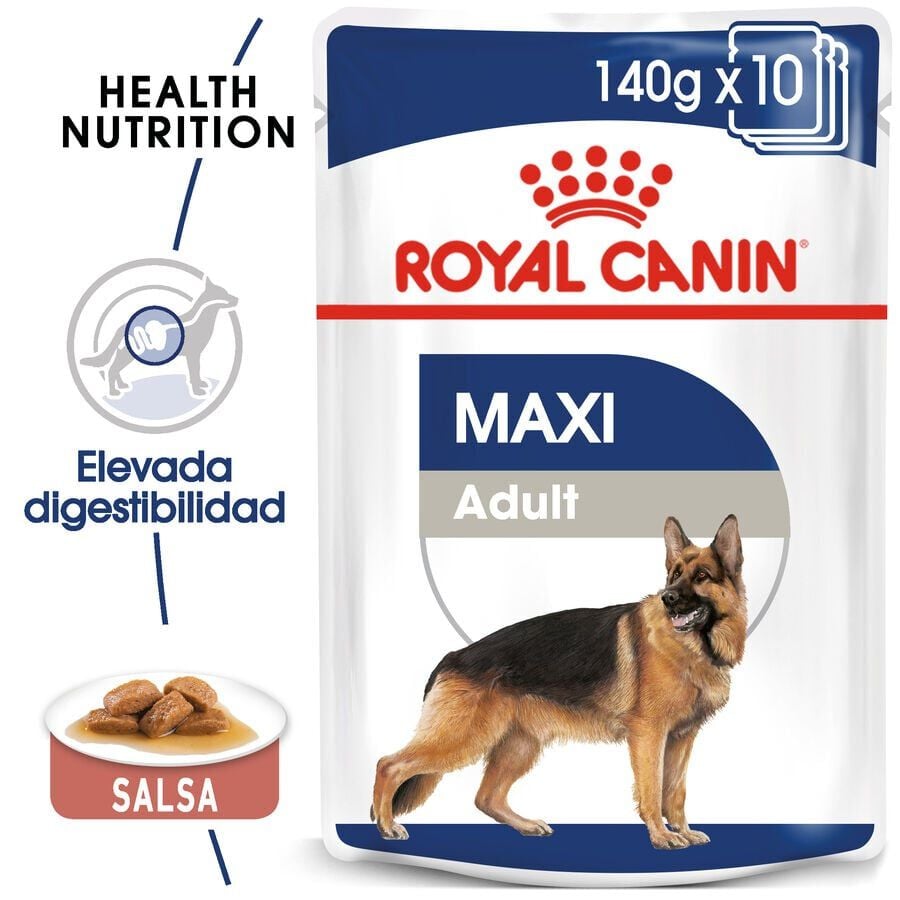 140 g Royal Canin Maxi Adult Carne sobre en salsa para perros, , large Imagen numero 2