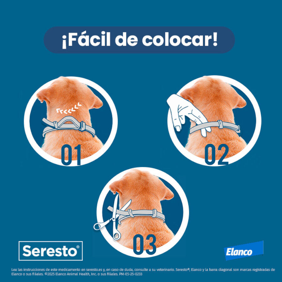 2 collares x 38 cm Seresto Collar Antiparasitario para perros - Pack, , large indicador imagen numero 3