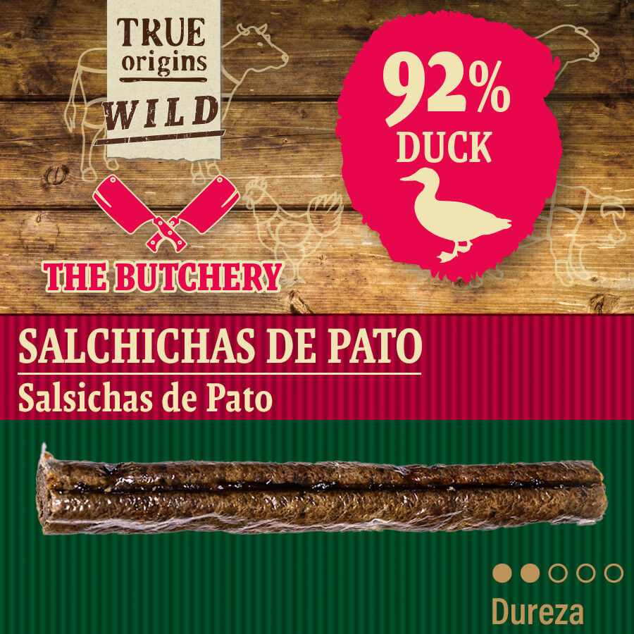 500 g True Origins Salchichas de Pato Snack para perros, , large Imagen numero 4