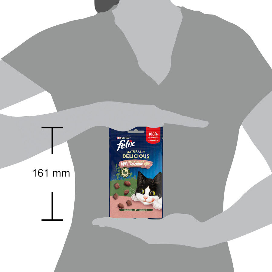 50 g Felix Naturally Delicious Bocaditos de Salm&oacute;n para gatos, , large indicador imagen numero 2