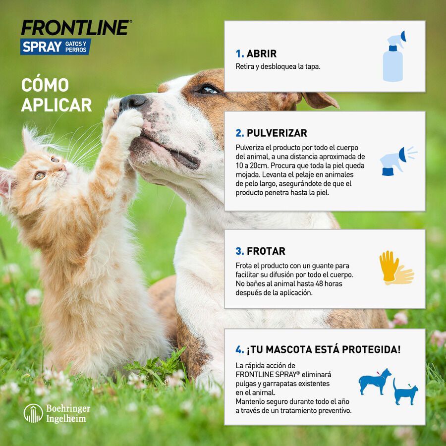 Frontline Spray Antiparasitario para perros y gatos, , large indicador imagen numero 4