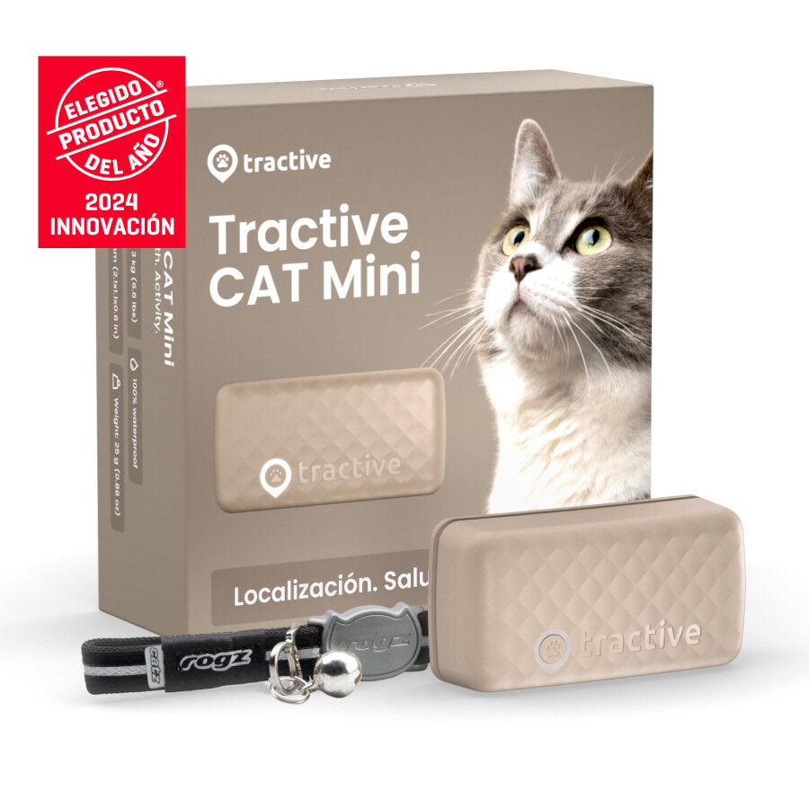 Tractive Cat Mini Localizador GPS Marr&oacute;n para gatos, , large indicador imagen numero 2