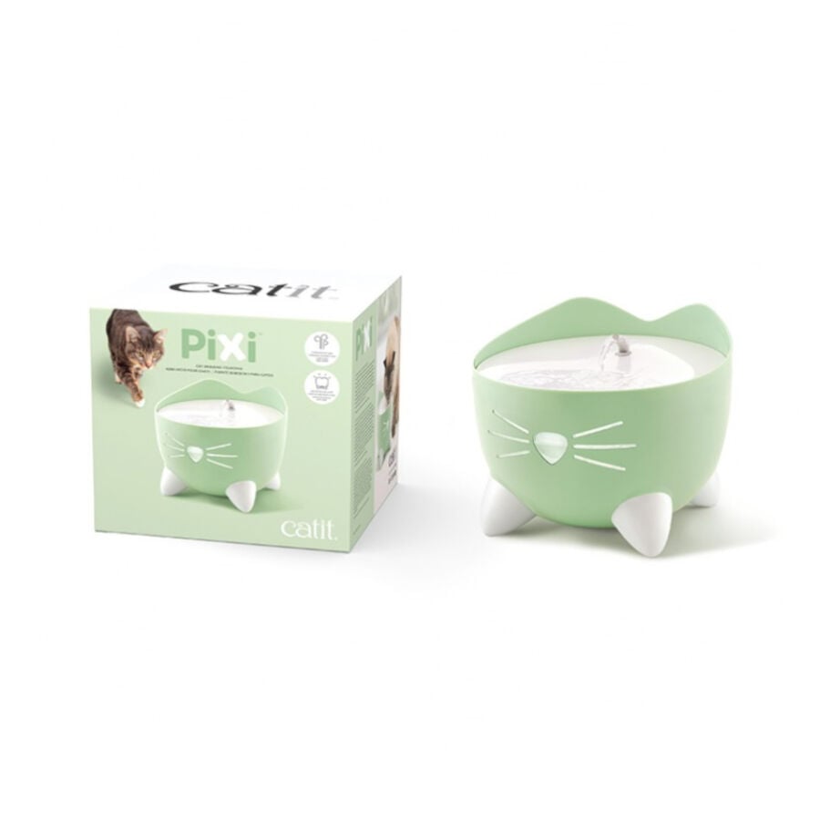 Catit PIXI Fuente Bebedero Verde para gatos, , large indicador imagen numero 1