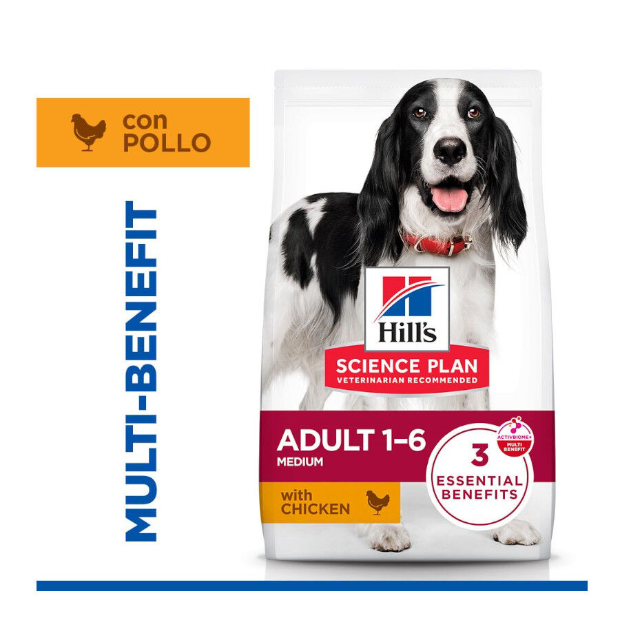 14 kg Hill's Science Plan Adult Medium Pollo pienso para perros, , large indicador imagen numero 2