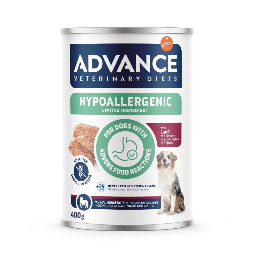 400 g Advance Veterinary Diets Hypoallergenic Limited Ingredient Cordero Comida H&uacute;meda para perros, , large Imagen numero 1