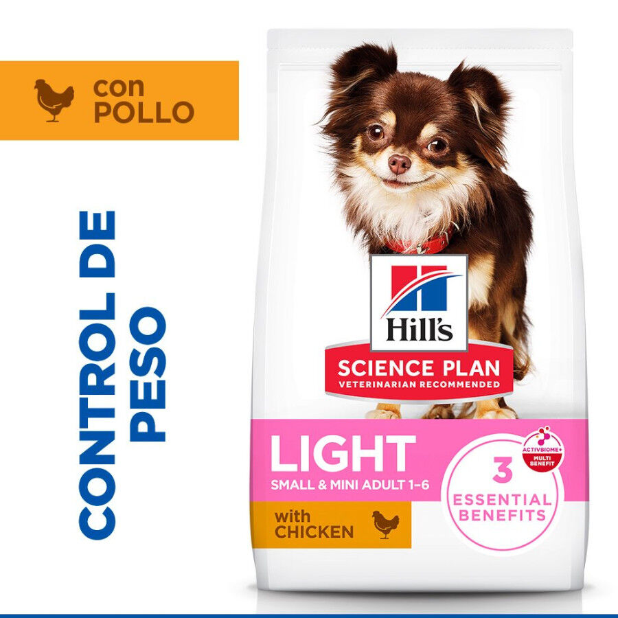 6 kg Hill's Science Plan Light Adult Small y Mini Pollo pienso para perros, , large indicador imagen numero 2