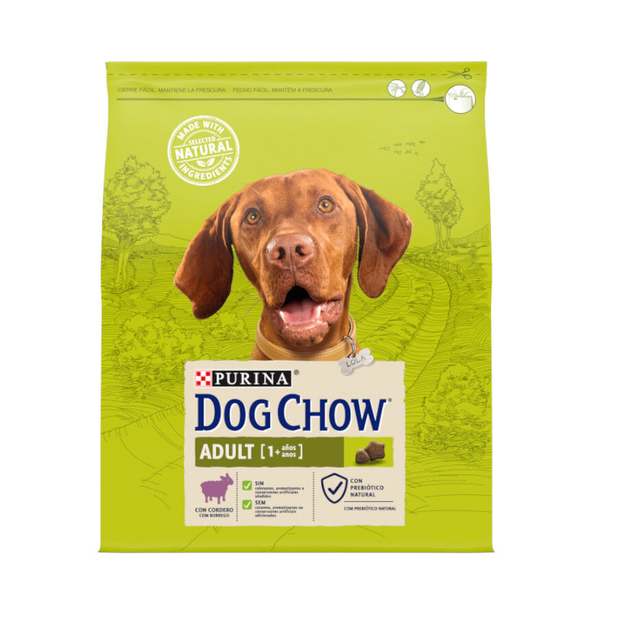 14 kg Dog Chow Adult Cordero pienso para perros, , large indicador imagen numero 1