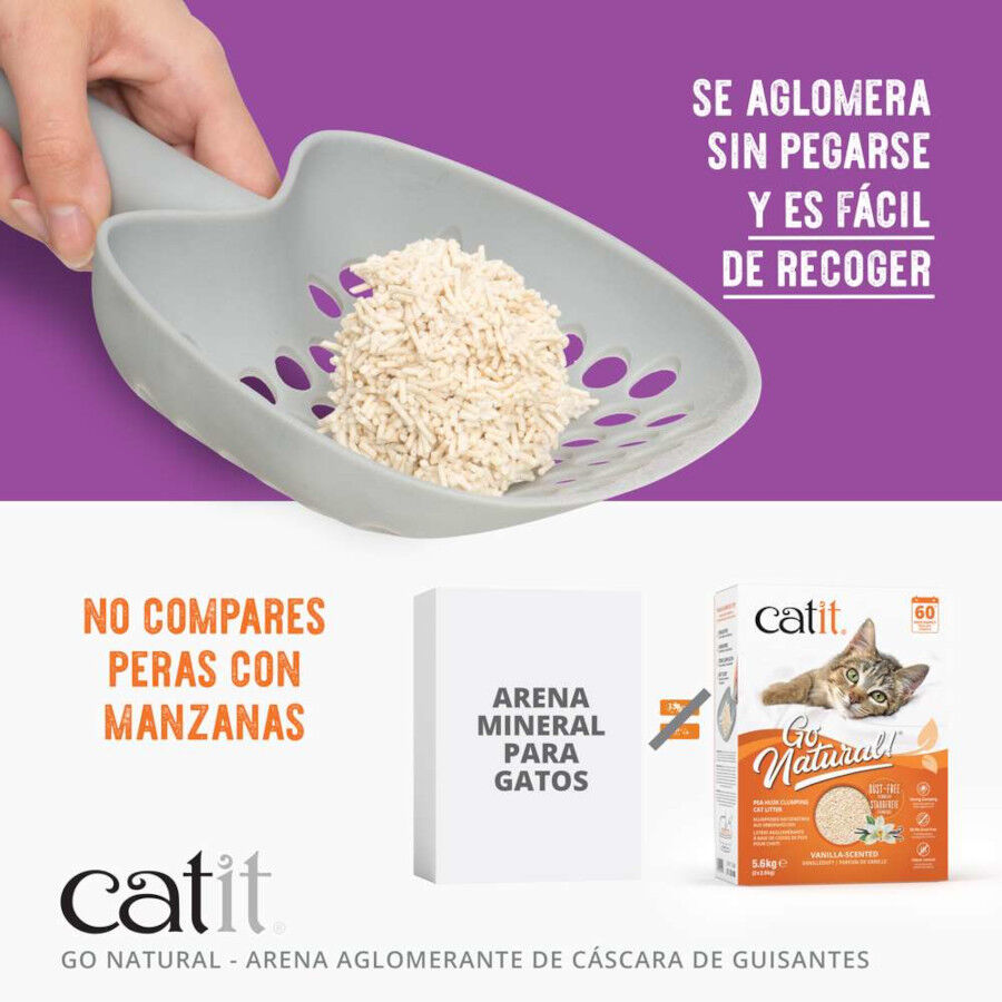 Catit Go Natura! Arena C&aacute;scara Guisante Vainilla para gatos, , large Imagen numero 2