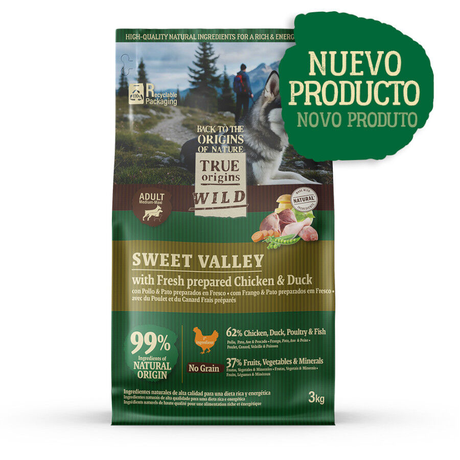 True Origins Wild Sweet Valley Pollo con Pato Pienso para perros