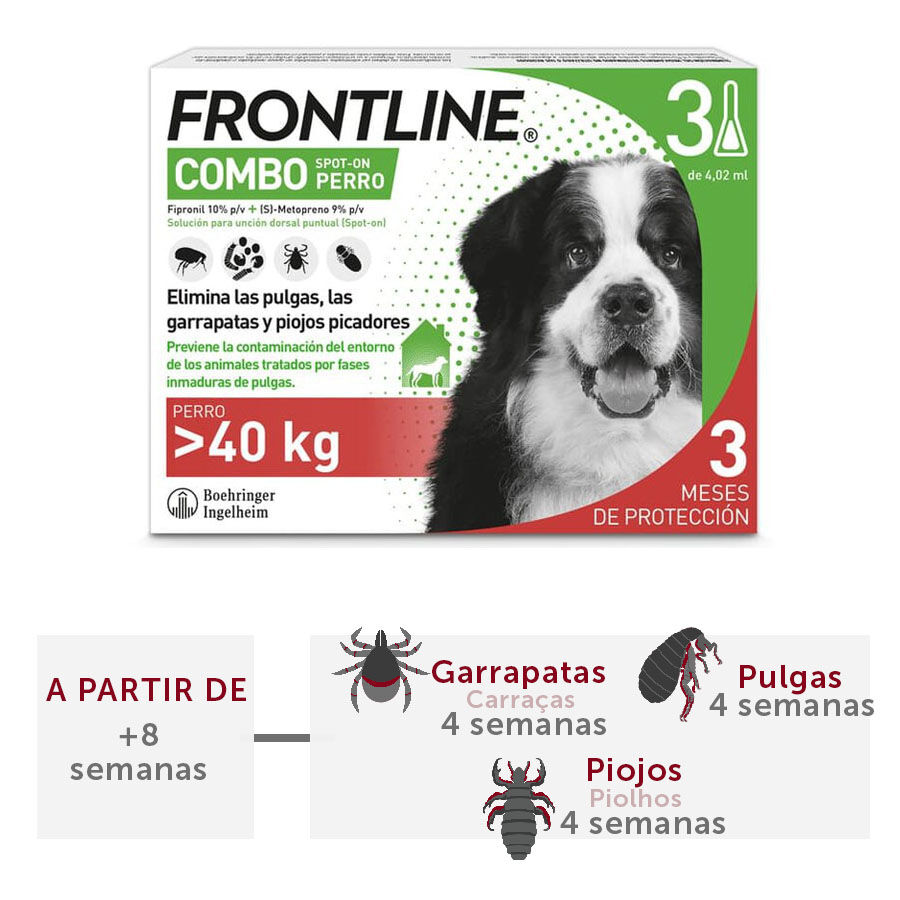 Frontline Combo Pipetas Antiparasitarias para perros gigantes, , large Imagen numero 2
