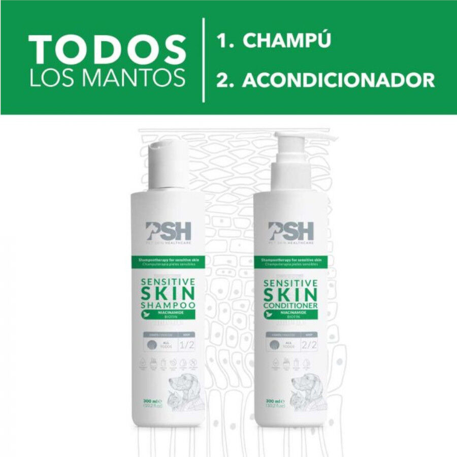 PSH Sensitive Skin Champ&uacute; para perros y gatos, , large Imagen numero 5