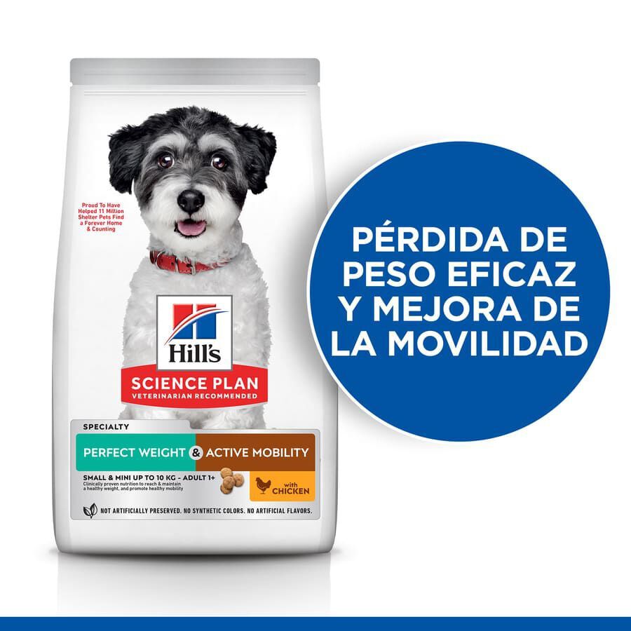 6 kg Hill's Science Plan Perfect Weight y Active Mobility Small y Mini Pollo pienso para perros, , large indicador imagen numero 3