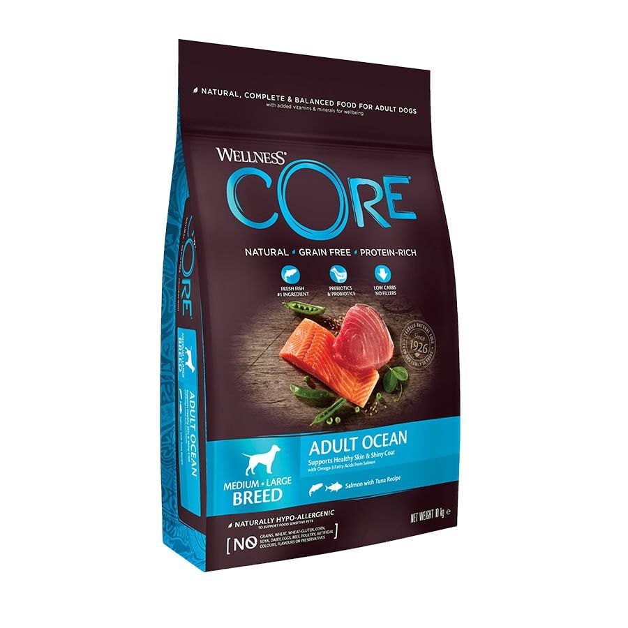 Wellness Core Adult Medium/Large Ocean Salm&oacute;n y At&uacute;n pienso para perros