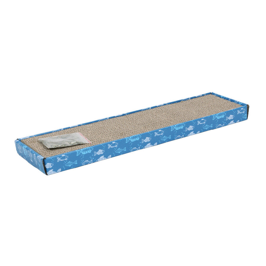 Leeby Fitz tabla rascador de cart&oacute;n azul para gatos, , large indicador imagen numero 1
