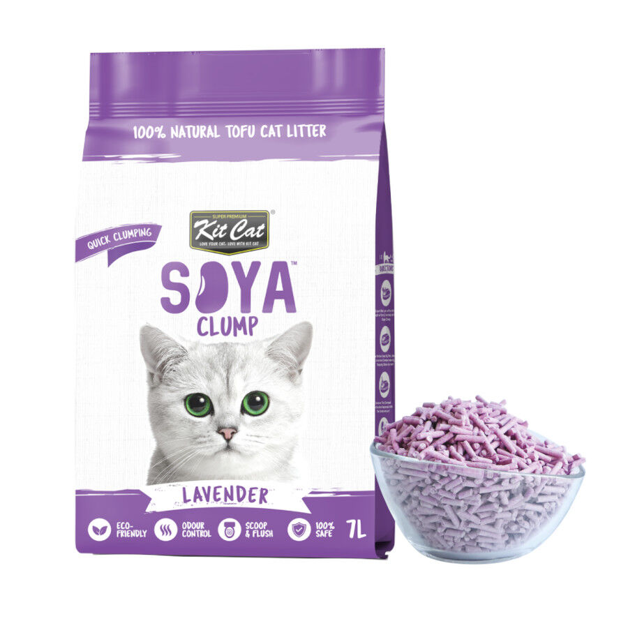Kit Cat Soyaclump Arena de Soja Olor Lavanda para gatos, , large Imagen numero 1