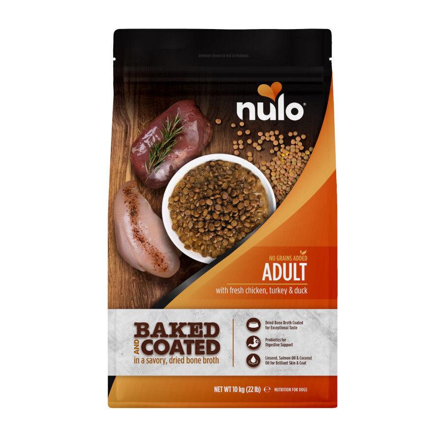 10 kg Nulo Baked Coated Pollo Pavo y Pato Pienso para perros, , large indicador imagen numero 1