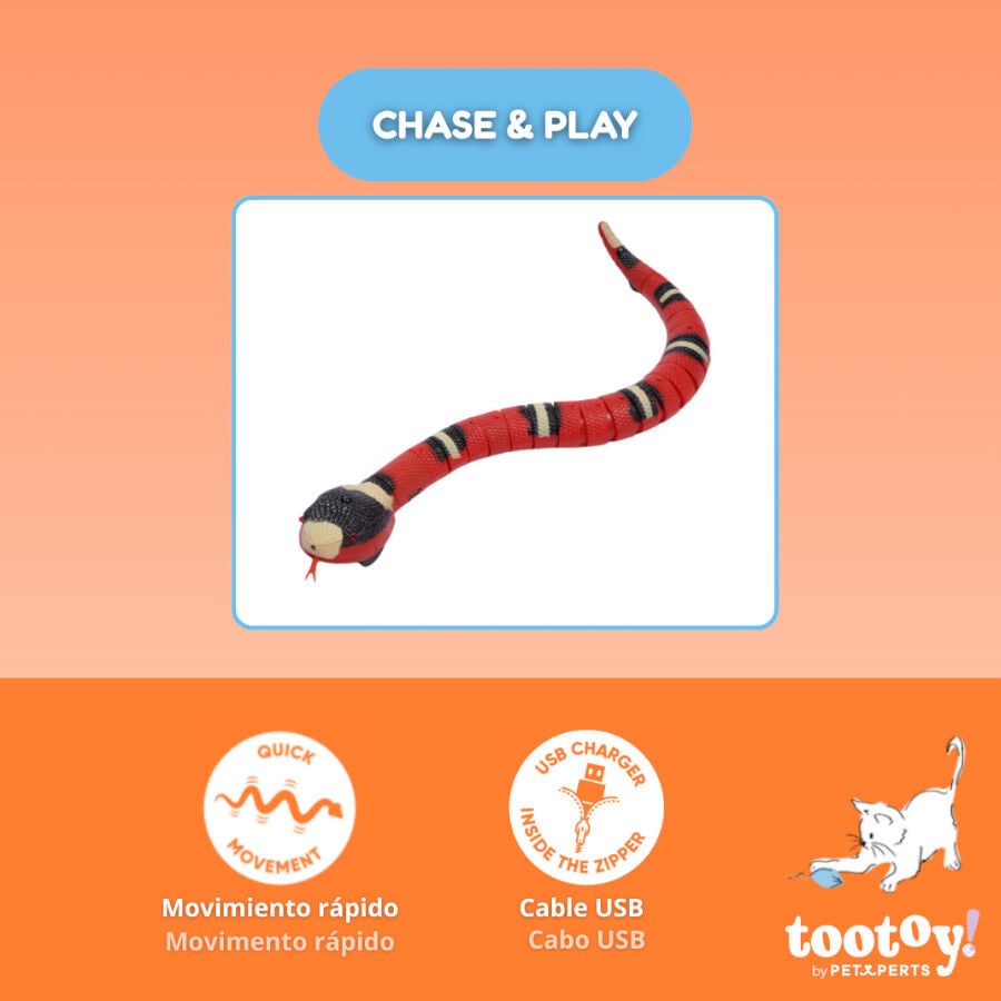 Tootoy! Serpiente Interactiva con Movimiento para gatos, , large Imagen numero 5