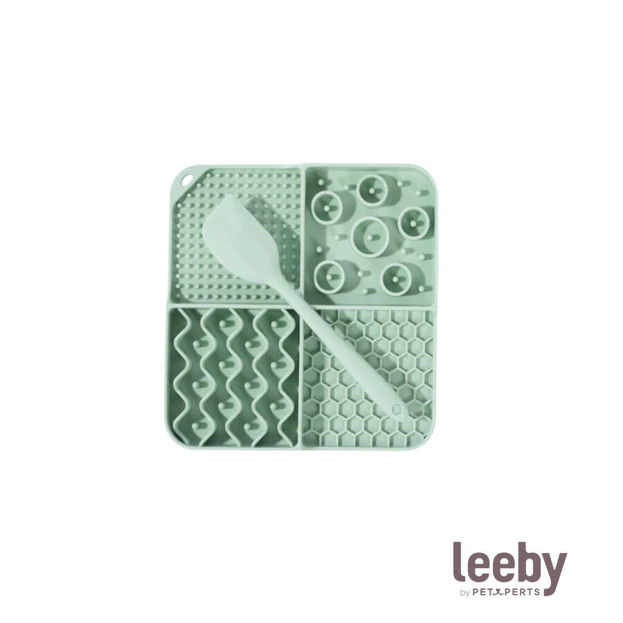 Leeby Alfombrilla de Lamer Verde para perros y gatos, , large indicador imagen numero 2