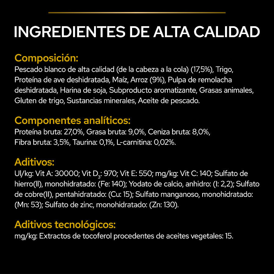 3 kg Pro Plan Adult All Sizes Light/Sterilised Pescado Blanco pienso para perros, , large indicador imagen numero 3