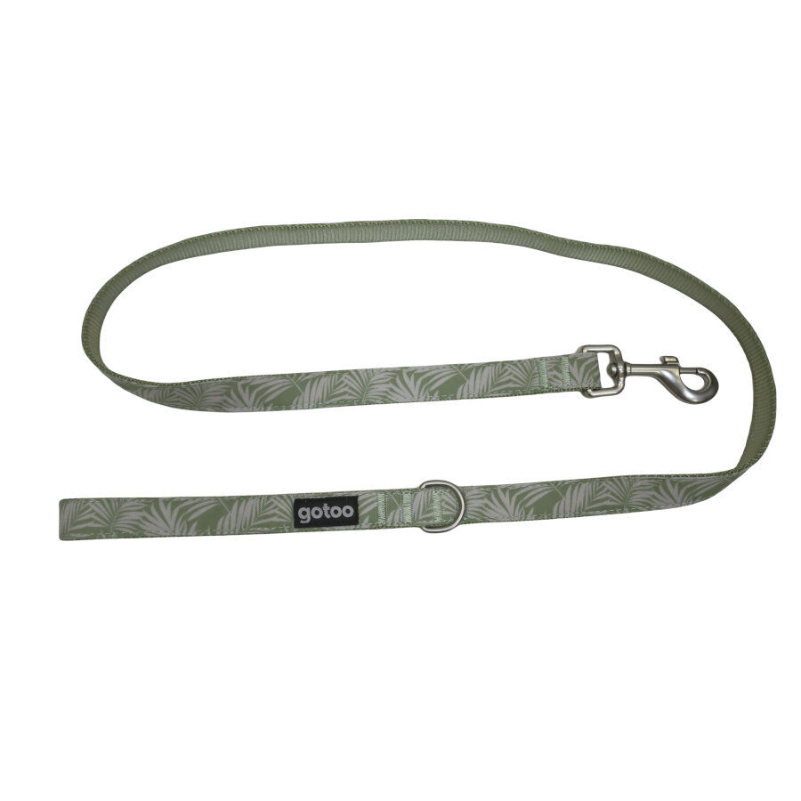 Correa estampada hojas para perros, , large Imagen numero 1